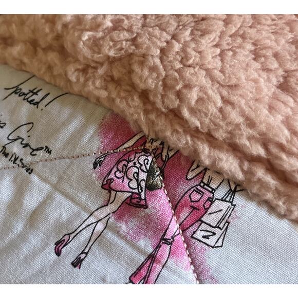 Christmas Stocking Handmade Velvet Velour Gossip Girl Pink Sherpa Gift NEW - Picture 3 of 6